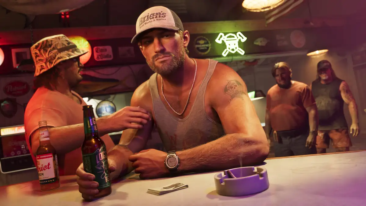 Jason Duval in an official GTA 6 screenshot for the GTA 6 Crossplay Checker page