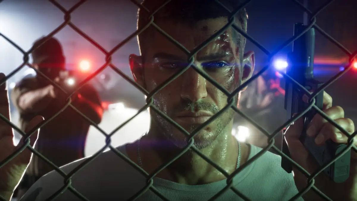 Jason Duval in an official GTA 6 screenshot for the GTA 6 Online Status page
